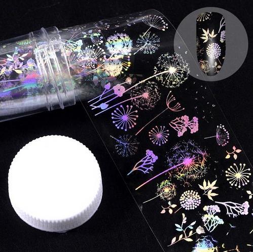 Holografische Nagelfolie – Sternenhimmel-Design | 1m x 4cm | in Flasche