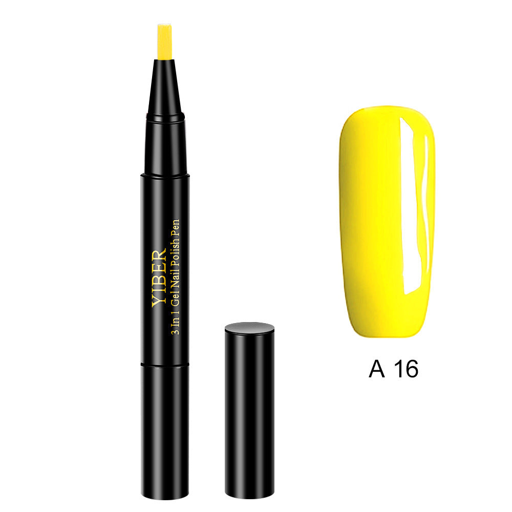 3 in 1 Gel Nagellack Stift Glitter One Step Nail Art Gel Polish Hybrid