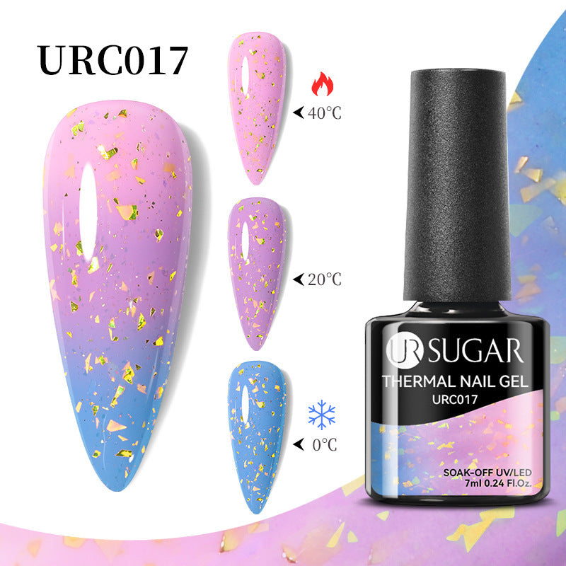 Herbst und Winter Neuer Temperaturwechsel UV-Lack Kalter und warmer Farbverlauf-Nagelkleber