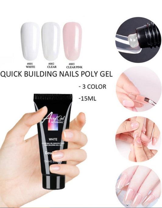 3-farbige Polygel-Pack-Formspitzen