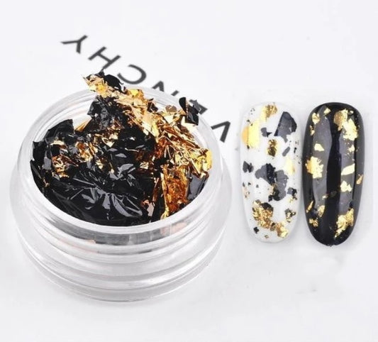 Nagel-Alufolienfragment Nagelschmuck