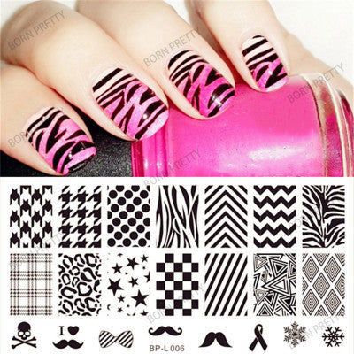 Nailart Druck Vorlage Malerei Transfer Set Werkzeug Muster Musterserie
