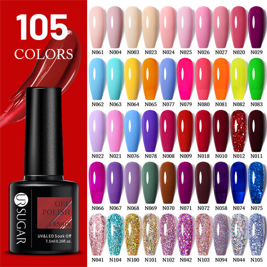 Schwarz Weiß Rot Glitter Farbe Gel Nagellack Matt