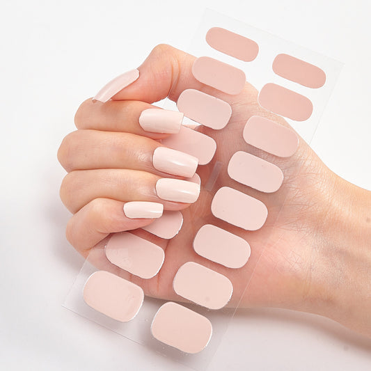 Selbstklebende Nagelaufkleber – Vollfarbige Maniküre zum Aufkleben | Verschiedene Farben | Matt & Glanz