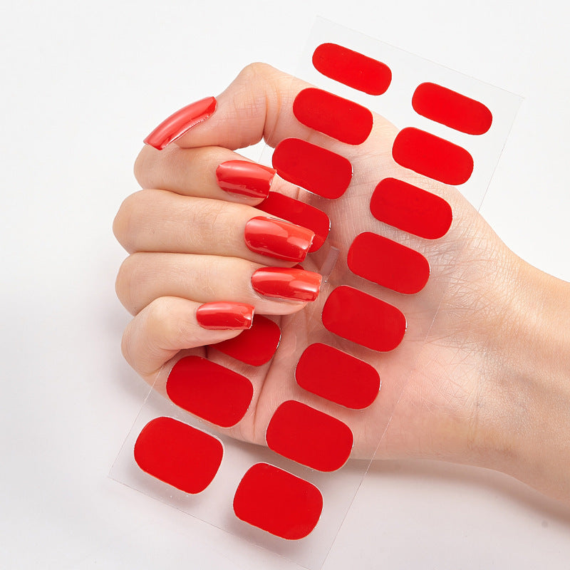Selbstklebende Nagelaufkleber – Vollfarbige Maniküre zum Aufkleben | Verschiedene Farben | Matt & Glanz