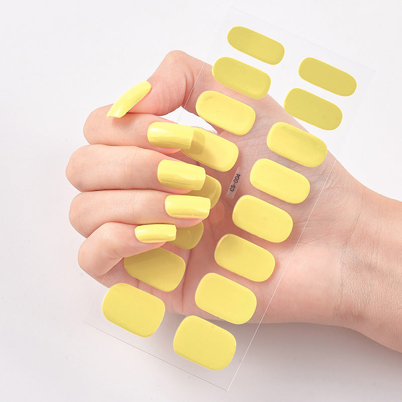 Selbstklebende Nagelaufkleber – Vollfarbige Maniküre zum Aufkleben | Verschiedene Farben | Matt & Glanz
