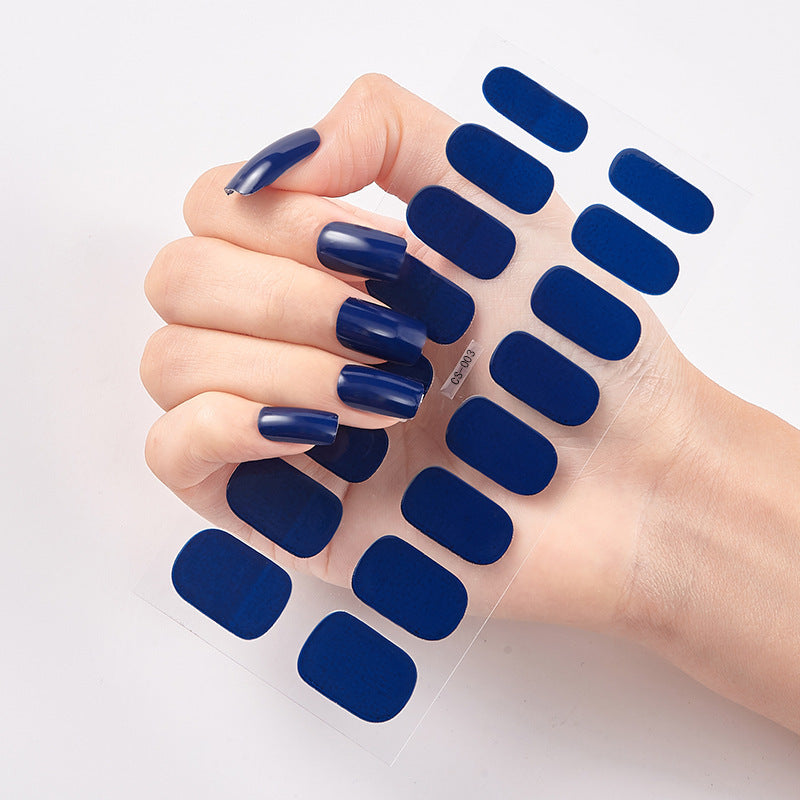 Selbstklebende Nagelaufkleber – Vollfarbige Maniküre zum Aufkleben | Verschiedene Farben | Matt & Glanz