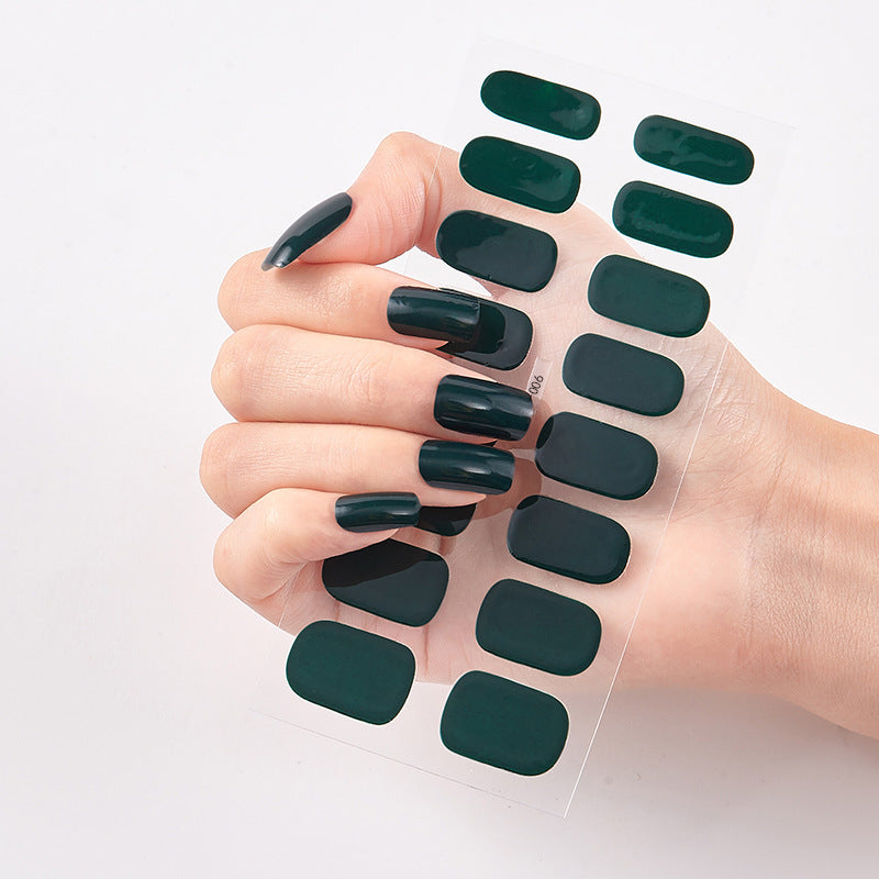 Selbstklebende Nagelaufkleber – Vollfarbige Maniküre zum Aufkleben | Verschiedene Farben | Matt & Glanz