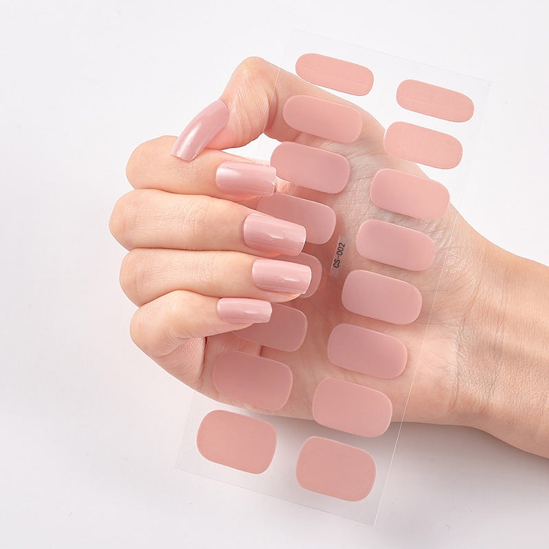 Selbstklebende Nagelaufkleber – Vollfarbige Maniküre zum Aufkleben | Verschiedene Farben | Matt & Glanz