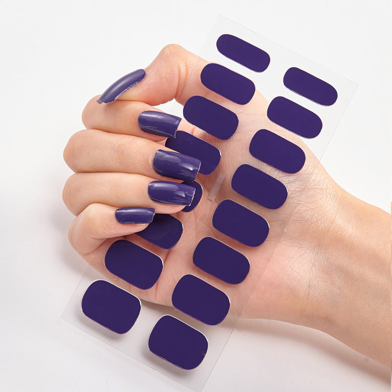 Selbstklebende Nagelaufkleber – Vollfarbige Maniküre zum Aufkleben | Verschiedene Farben | Matt & Glanz