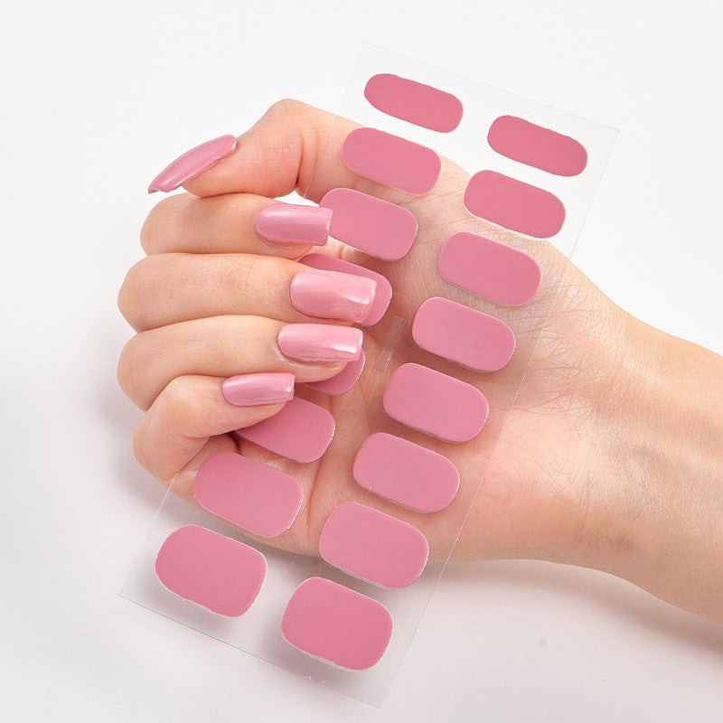 Selbstklebende Nagelaufkleber – Vollfarbige Maniküre zum Aufkleben | Verschiedene Farben | Matt & Glanz