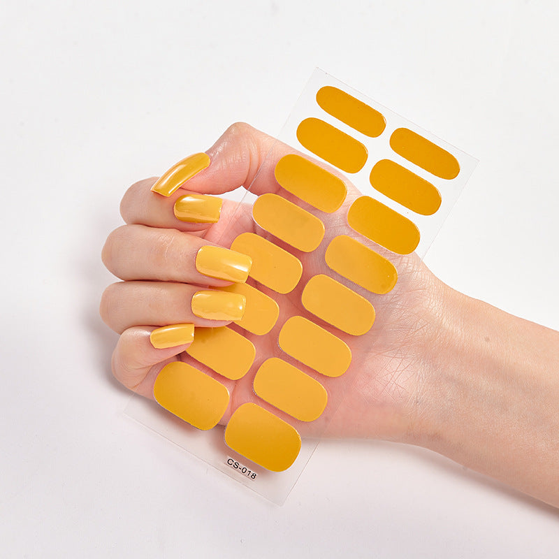 Selbstklebende Nagelaufkleber – Vollfarbige Maniküre zum Aufkleben | Verschiedene Farben | Matt & Glanz