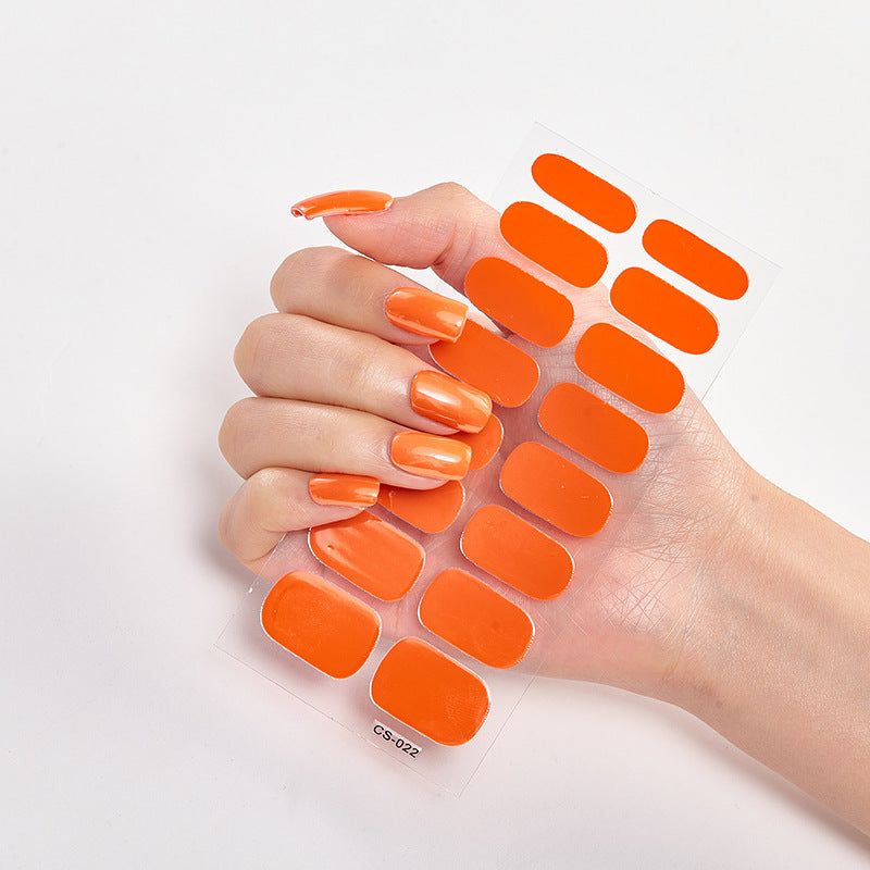Selbstklebende Nagelaufkleber – Vollfarbige Maniküre zum Aufkleben | Verschiedene Farben | Matt & Glanz