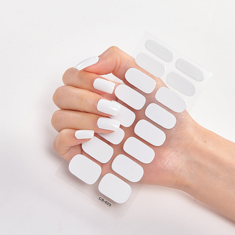 Selbstklebende Nagelaufkleber – Vollfarbige Maniküre zum Aufkleben | Verschiedene Farben | Matt & Glanz