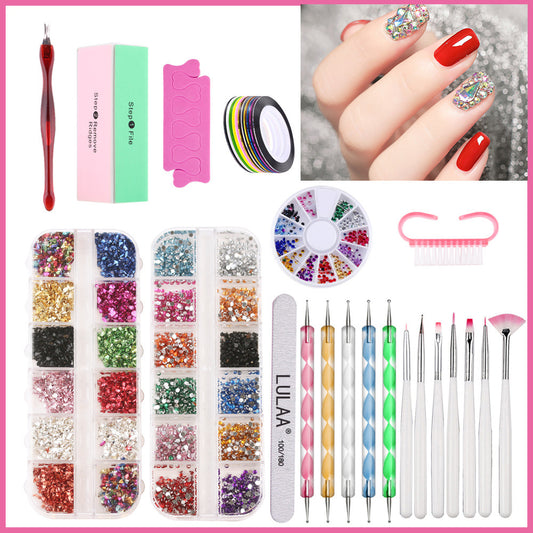 Nagellampe Nail Art Sticker Bohrer Werkzeug Set