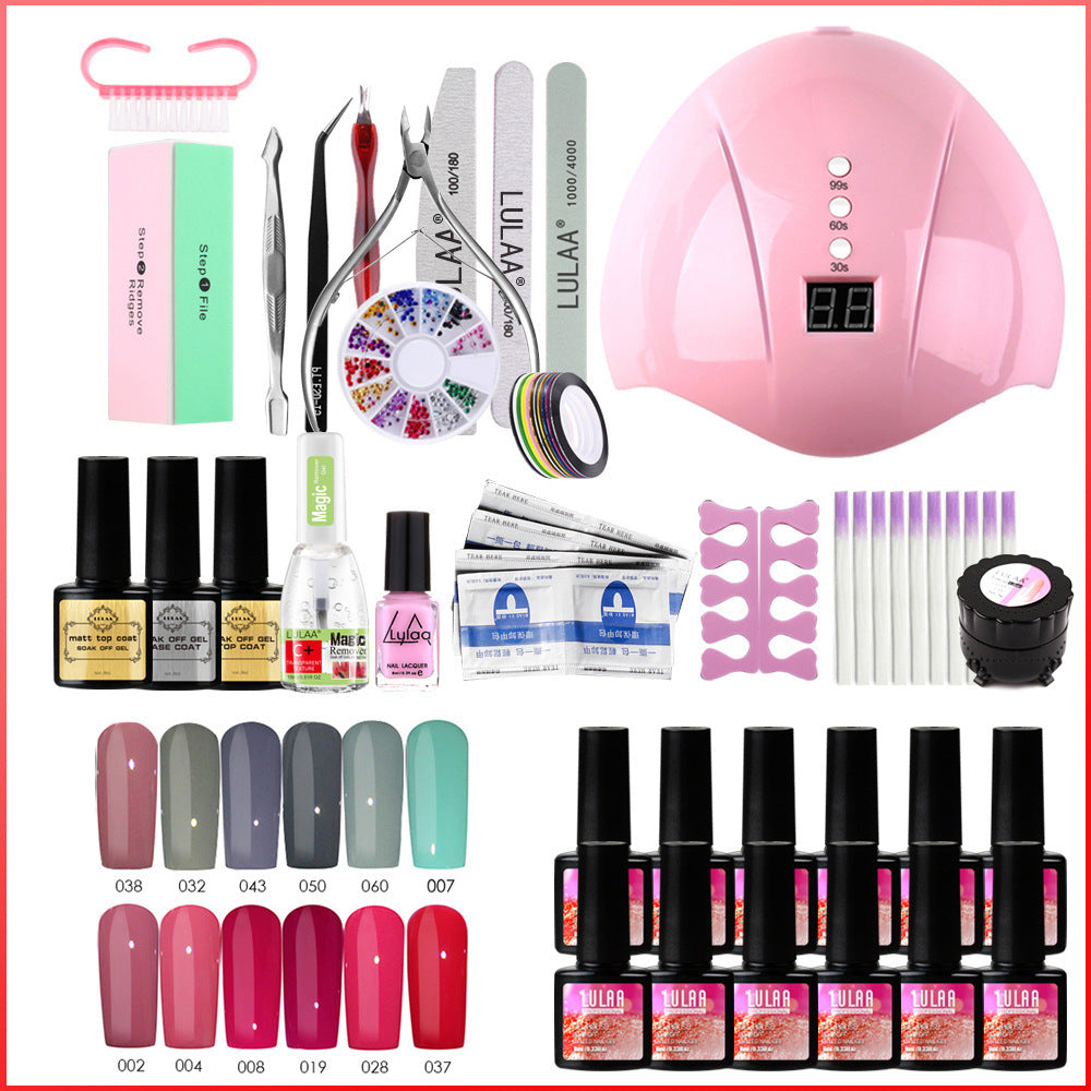 UV-Phototherapie Nagellack Kleber Nagel Set