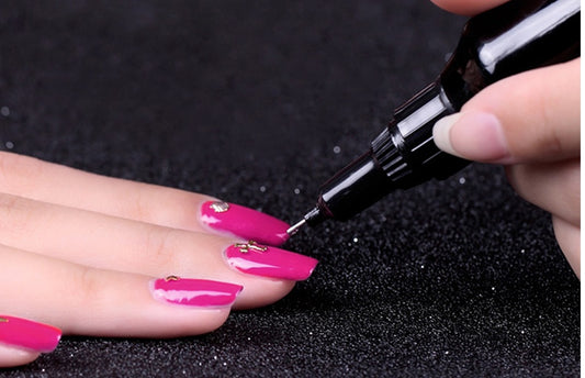Nail Art No-Wash Sticky Rhinestone Fishtail Glue Filling Pen Needle