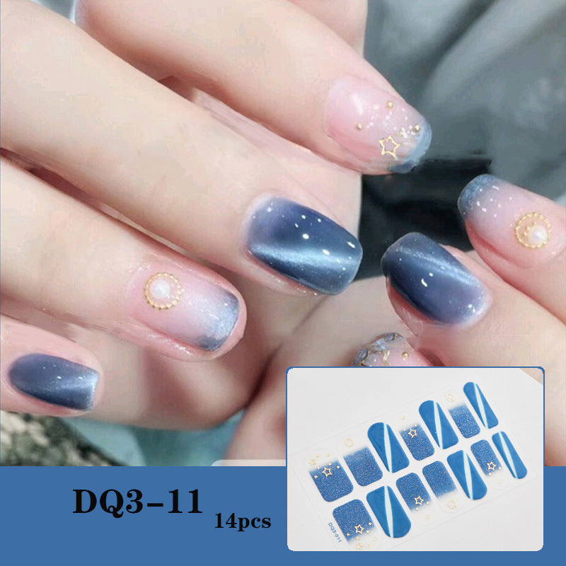 3D Laser Bronzing Nagelaufkleber