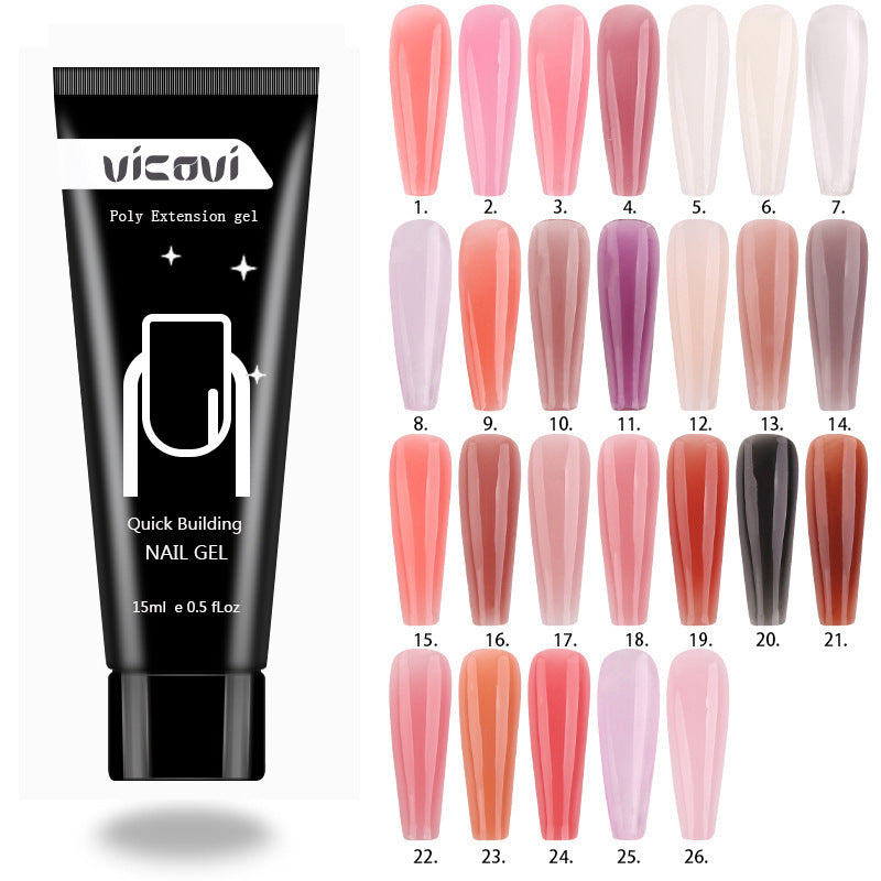 Nail Art Extension Kleber 15ml Kein Papierhalter Kristall Schnellverlängerung Nagellackkleber
