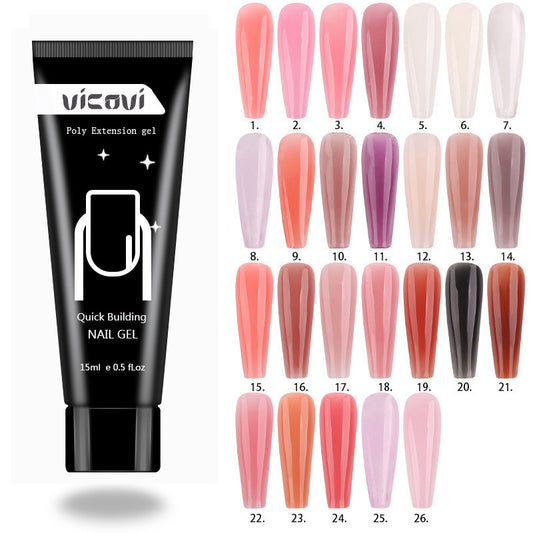 Nail Art Extension Kleber 15ml Kein Papierhalter Kristall Schnellverlängerung Nagellackkleber