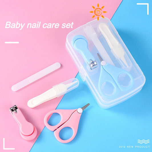 Baby-Nagelfeilen-Kombi-Set, Baby-Nagelknipser, vierteiliges Set, Baby-Sicherheits-Nagelknipser