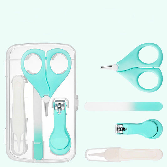 Baby-Nagelfeilen-Kombi-Set, Baby-Nagelknipser, vierteiliges Set, Baby-Sicherheits-Nagelknipser