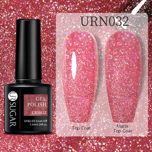 Schwarz Weiß Rot Glitter Farbe Gel Nagellack Matt