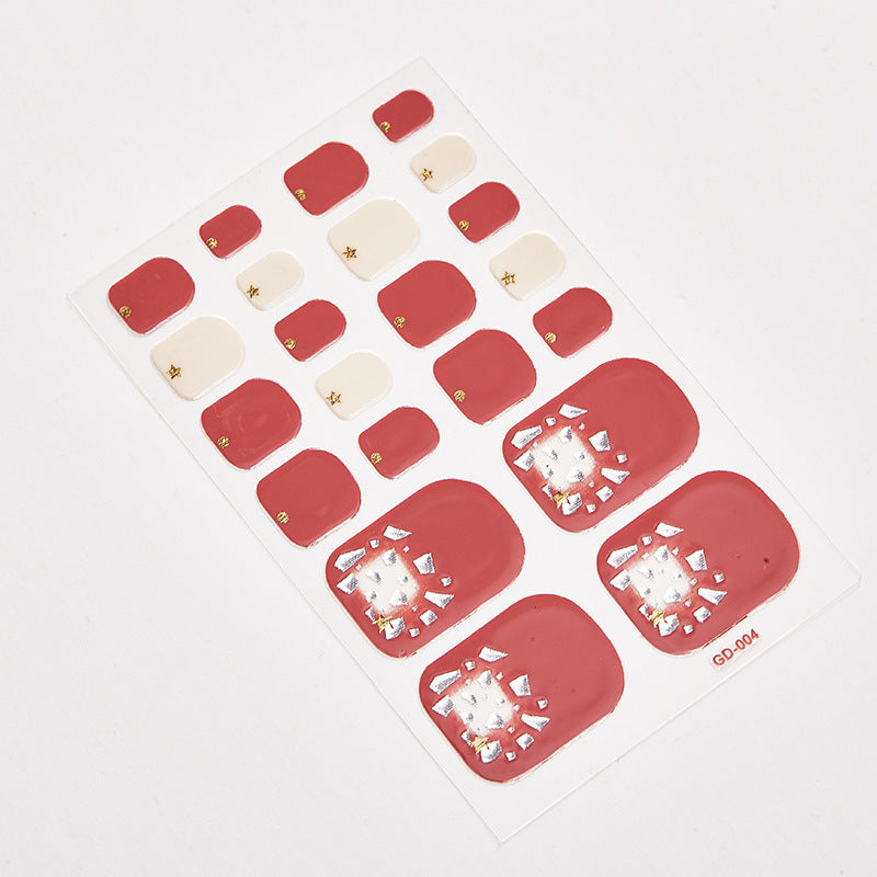 Glitzernde Nagelsticker mit Hologramm-Effekt – 14 selbstklebende Tips