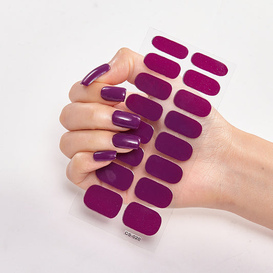 Selbstklebende Nagelsticker – 40 Designs, Farbmix | Gel-Look für Zuhause 2