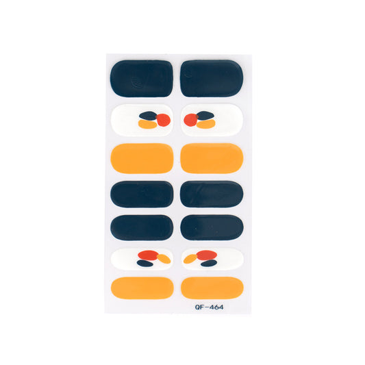 Bunte selbstklebende Nagelsticker – Modernes Design für DIY-Maniküre