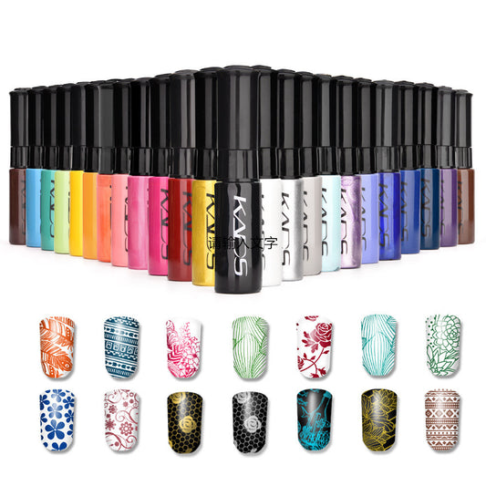 Nagellack mit Farbdruck