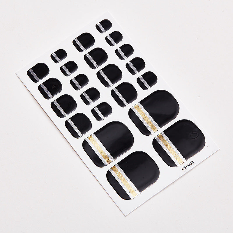 Glitzernde Nagelsticker mit Hologramm-Effekt – 14 selbstklebende Tips