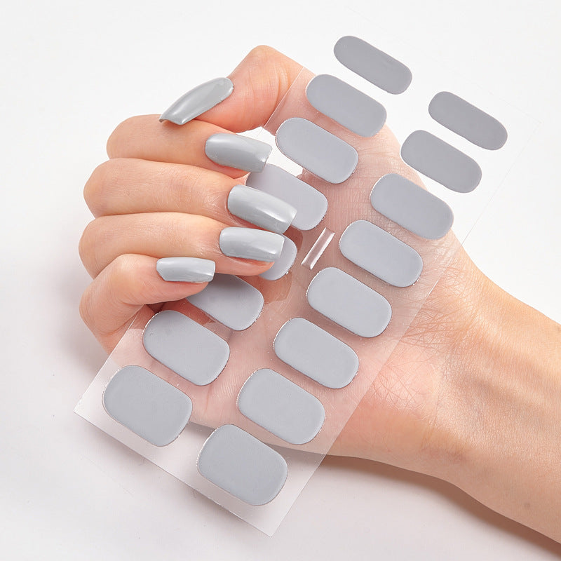 Selbstklebende Nagelsticker – 40 Designs, Farbmix | Gel-Look für Zuhause 2