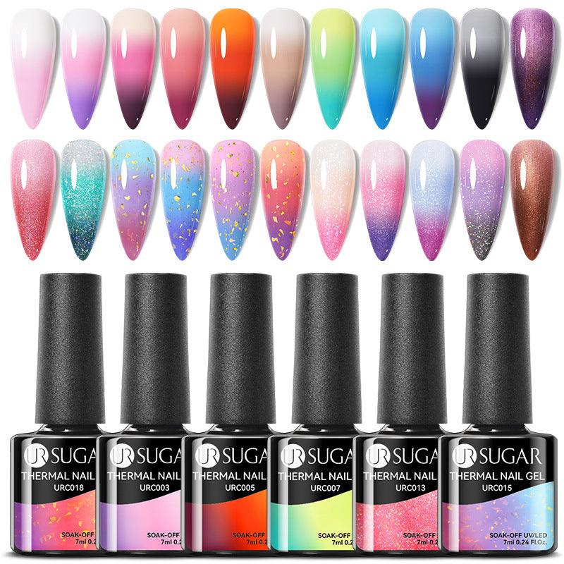Herbst und Winter Neuer Temperaturwechsel UV-Lack Kalter und warmer Farbverlauf-Nagelkleber
