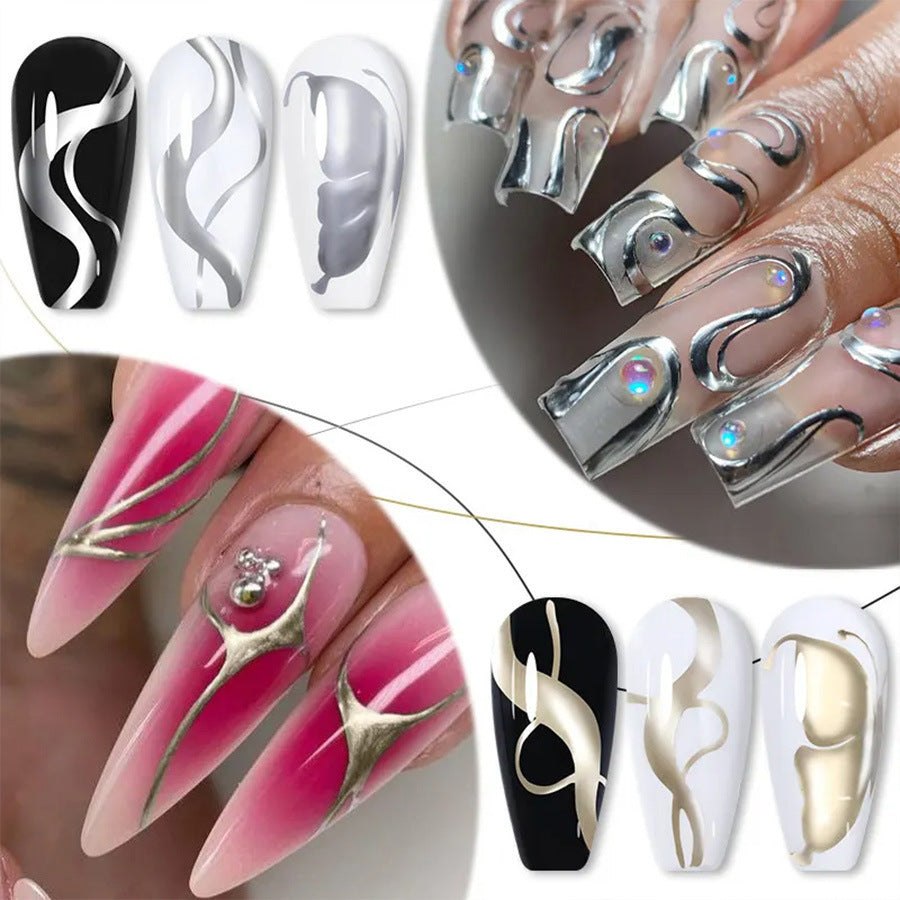 5ml Nagel-Metall-Kabelkleber Hoy Edge Painted