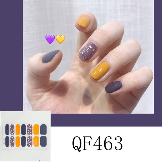 Bunte selbstklebende Nagelsticker – Modernes Design für DIY-Maniküre
