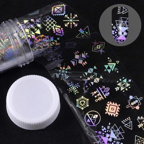 Holografische Nagelfolie – Sternenhimmel-Design | 1m x 4cm | in Flasche