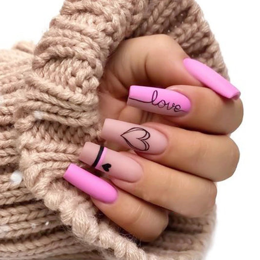 Heißer Verkauf Liebe Lippendruck Buchstaben Nagelaufkleber