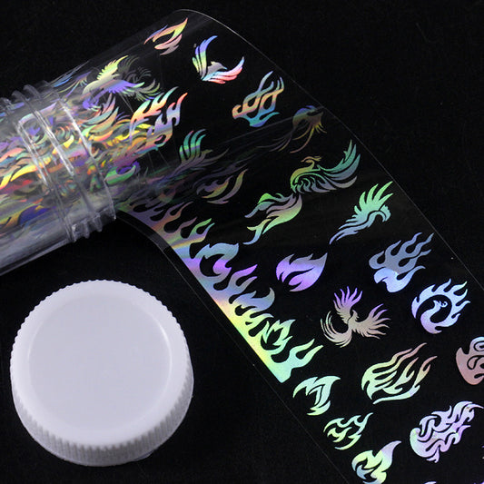 Holografische Nagelfolie – Sternenhimmel-Design | 1m x 4cm | in Flasche