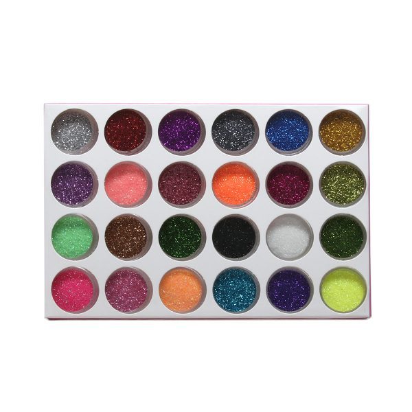 Nagelglitzer, 24 Farben