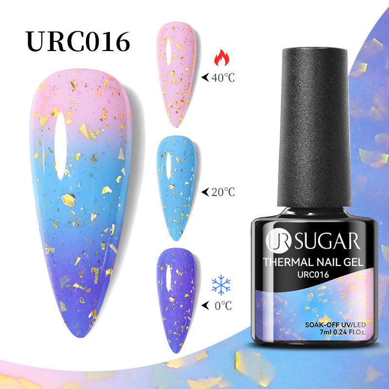 Herbst und Winter Neuer Temperaturwechsel UV-Lack Kalter und warmer Farbverlauf-Nagelkleber