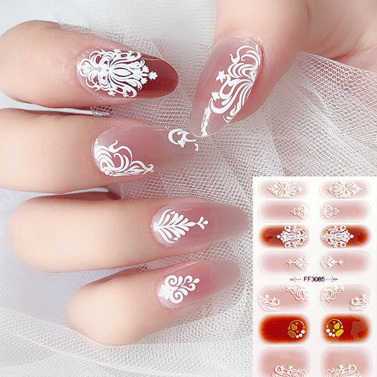 3D Kristall Nagelsticker – Selbstklebende Nail Wraps im Relief-Design