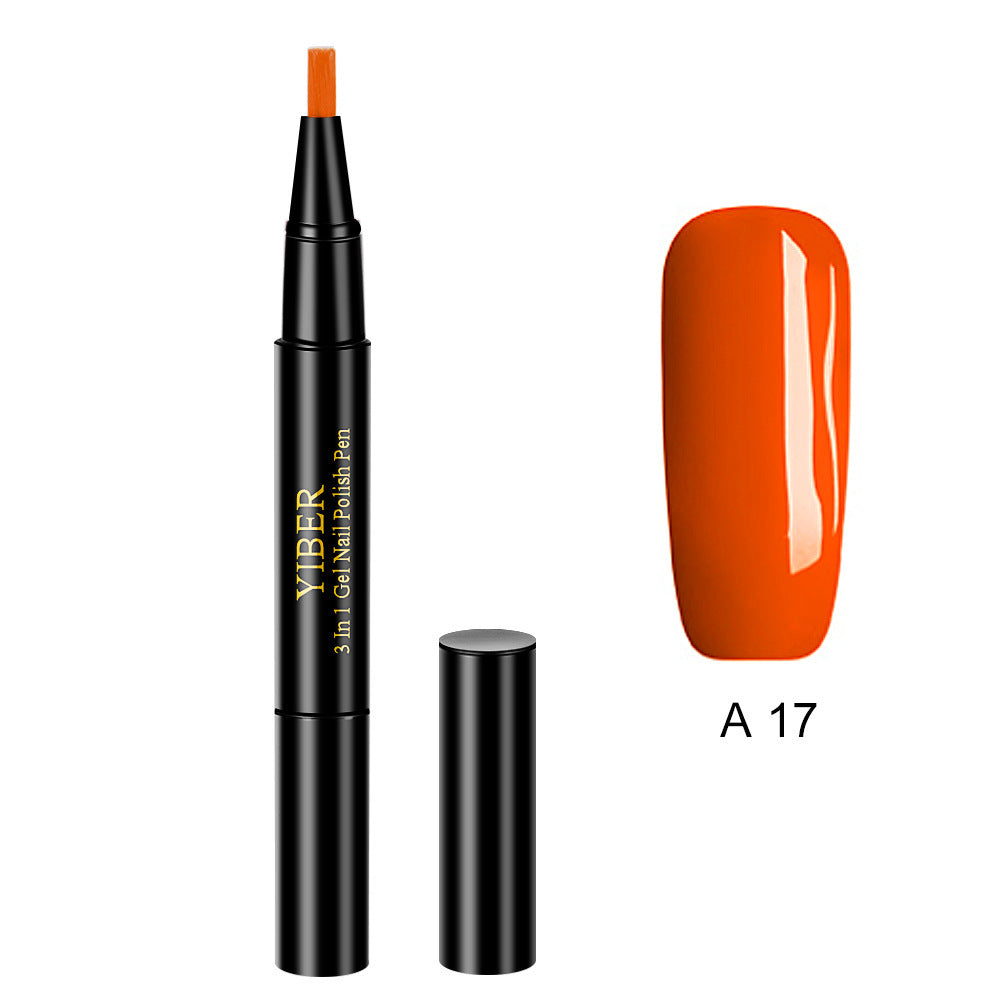 3 in 1 Gel Nagellack Stift Glitter One Step Nail Art Gel Polish Hybrid