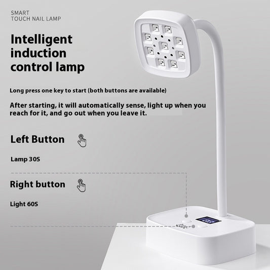Desktop Storage Manicure Lotus Lamp Quick-drying Induction