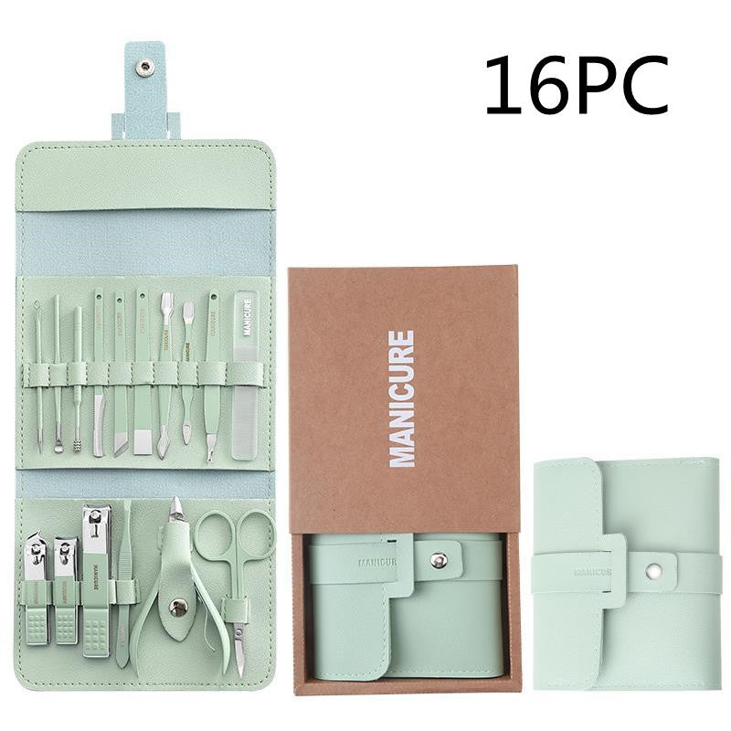 Edelstahl Farbe 16-stück Nail Clipper Set
