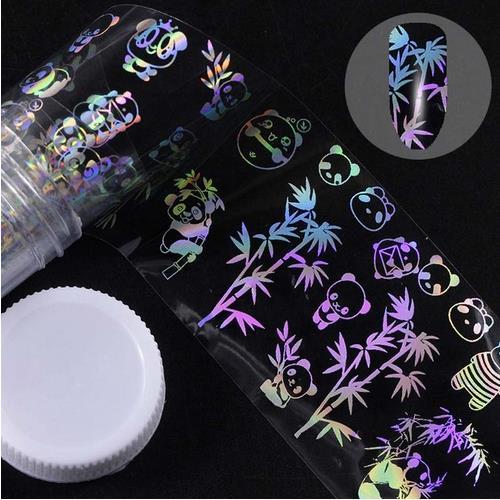Holografische Nagelfolie – Sternenhimmel-Design | 1m x 4cm | in Flasche
