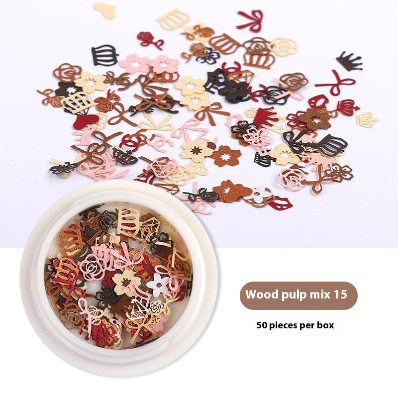 50-teiliges Set Blumen-Nagelsticker | Selbstklebende Nail Art Aufkleber mit Blumenmuster | Modell SP14-01 bis SP14-18