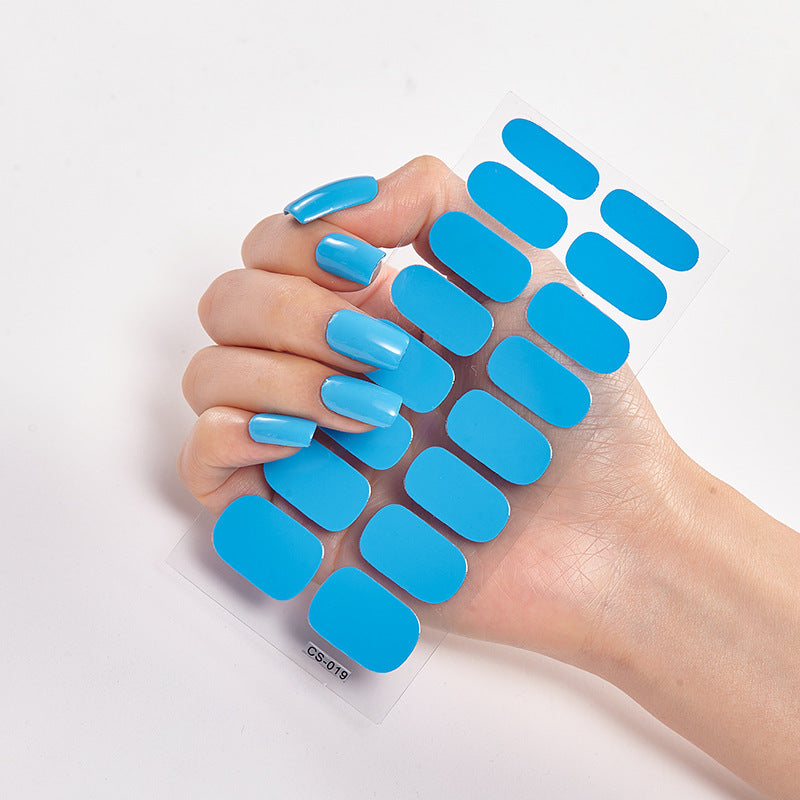 Selbstklebende Nagelsticker – 40 Designs, Farbmix | Gel-Look für Zuhause 2