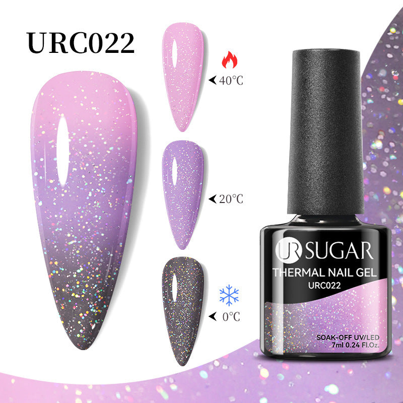 Herbst und Winter Neuer Temperaturwechsel UV-Lack Kalter und warmer Farbverlauf-Nagelkleber