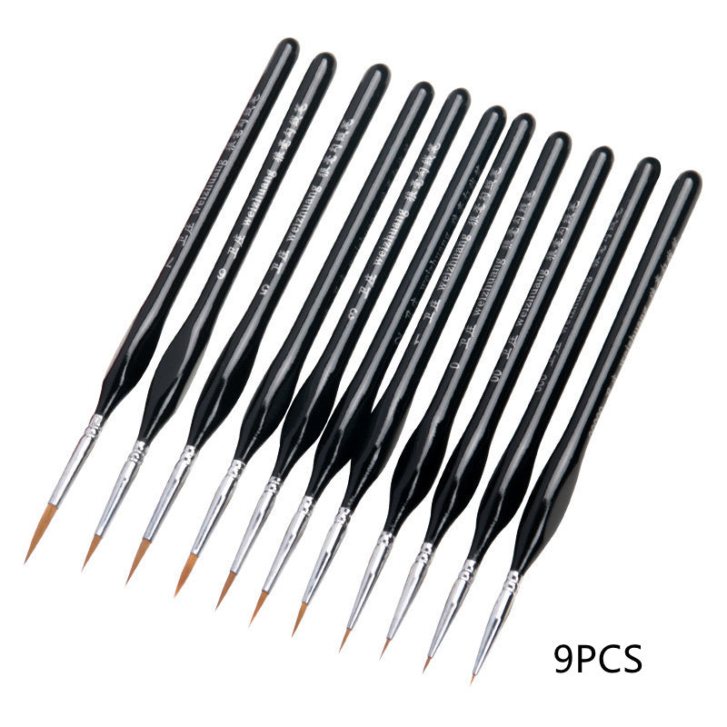Black Wolf Fine Nail Art Student Line Stift
